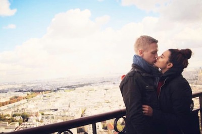 Aashka Goradia Locks Lips With Brent Goble During Their Recent Trip to Eiffel Tower