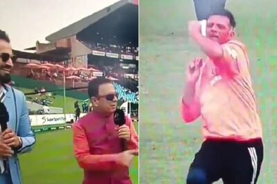 WATCH: Head Coach Rahul Dravid Bowling Ahead of Boxing Day Test Leaves Commentator Amused