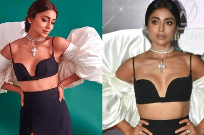 HOT! Shriya Saran Raises Heat in Black Bra Top, Thigh-High Slit Skirt; Sexy Video Goes Viral; Watch