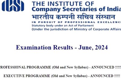 ICSI CS Executive Exam Results For June 2024 Session Declared at icsi.edu, Steps To Check