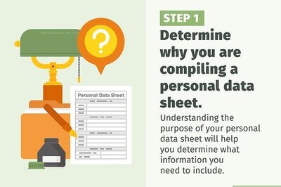 How to Make a Personal Data Sheet