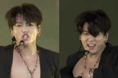BTS: Jungkook Struggles As His Blazer Button Pops Open During PTD Seoul Concert, ARMYs Panic