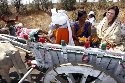 Snapshot: Nita Ambani takes a bullock cart ride!