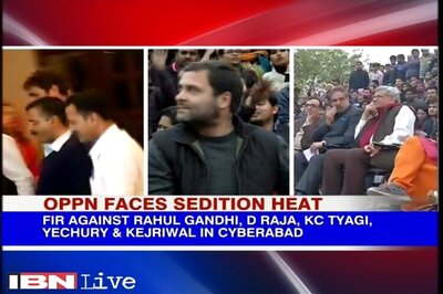 JNU sedition row: Rahul, Kejriwal, Yechury among 9 booked for sedition