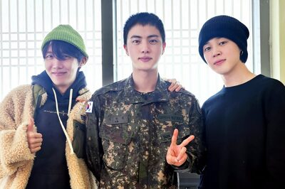 BTS: Jin Shares FIRST PIC In Military Uniform as J-Hope, Jimin Visit Him At Training; ARMY Breaks Down