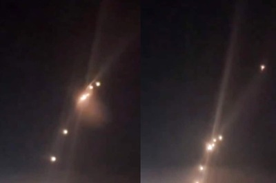 Passenger On Dubai Flight Captures Chilling Video Of Iranian Rockets Aimed At Israel | Watch