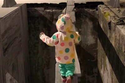 This Video Of Little Girl Running On Narrow Ledge Is As Scary As It Gets