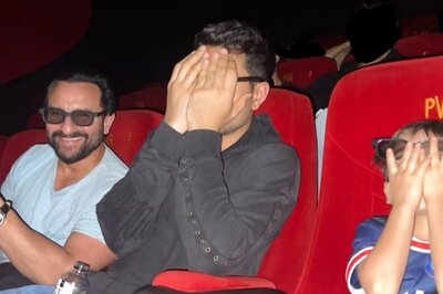 Taimur Ali Khan, Ibrahim Hide Faces As They Watch Adipurush With Saif Ali Khan; Photo Goes Viral