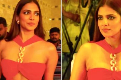 Malavika Mohanan Turns Heads in Stunning Red Bodycon Dress at Thangalaan Success Party