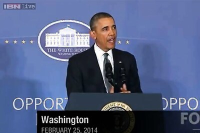 'Deeply concerned' Obama, warns Russia of 'costs' in Ukraine