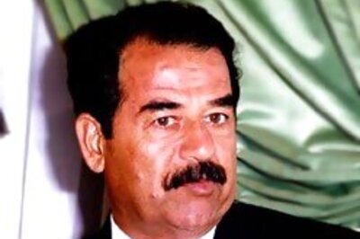 Saddam returns shouting slogans