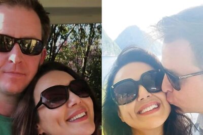 Preity Zinta Receives A Sweet Kiss From Hubby Gene As They Celebrate Their 8th Wedding Anniversary