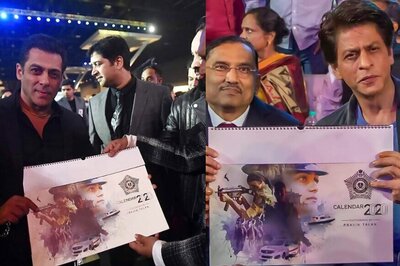 Shah Rukh and Salman Khan Attend Mumbai Police Calendar Launch