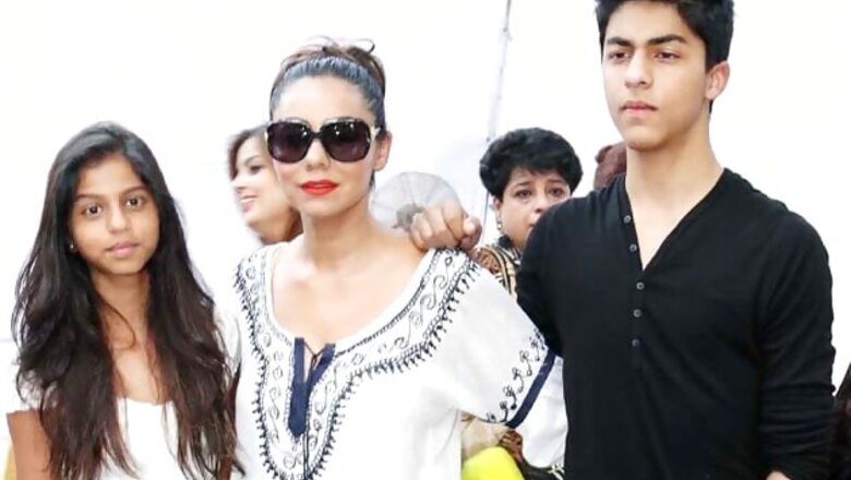 Snapshot: Stylish mom Gauri Khan snapped with her oh-so adorable kids Suhana and Aryan