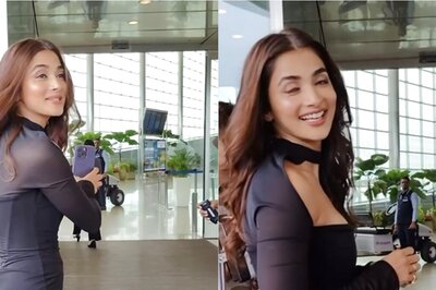 Pooja Hegde Looks Chic In Black Bodycon Dress As She Gets Papped At Airport; Watch