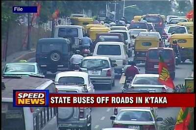 K'taka: 8000 buses off roads, commuters in trouble