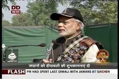 Narendra Modi celebrates Diwali with troops, visits War Memorial in Punjab