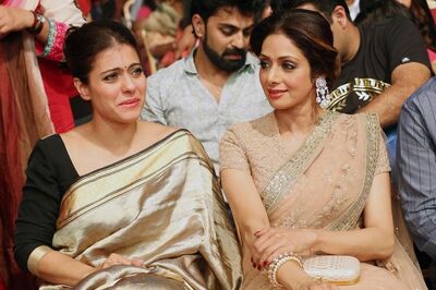 Photo of the day: Kajol and Sridevi look gracious at the Asiavision Movie Awards 2015 in Dubai