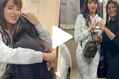 Watch: Fan Tears up While Meeting Nora Fatehi, Hugs and Touches her Feet