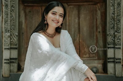 Actress Ashika Ranganath Is Summer Ready In White Salwar Suit