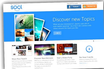 Microsoft launches So.cl social network