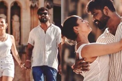 Nayanthara Leans on Vignesh Shivan, Holds His Hand as They Pose on the Streets of Spain, See Pics