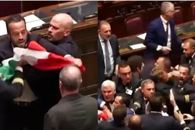 On Camera: Brawl Erupts In Italian Parliament Ahead Of G7 Summit