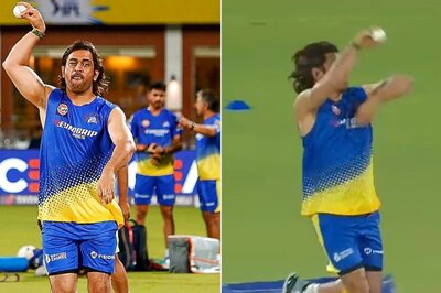 CSK vs GT: MS Dhoni Bowling in Chennai Super Kings Nets and Netizens Skip a Beat - SEE PHOTOS