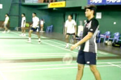 Indian shuttlers in Thomas Cup QF