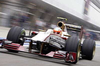 Pirelli to sell HRT F1 car in a charity auction