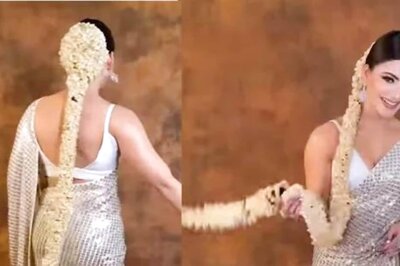 Watch: In Silver Saree, With Thick Long Braids, Urvashi Rautela Dances To Kajra Re