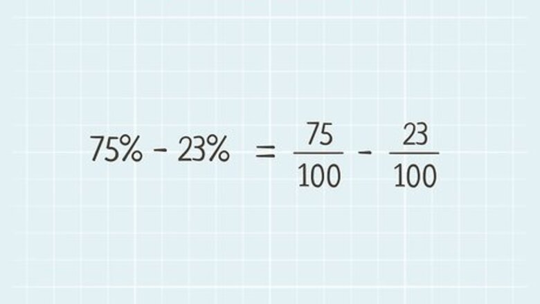How to Subtract Percentages in Math