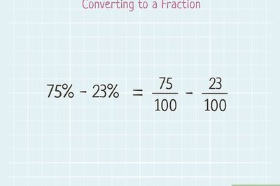 How to Subtract Percentages in Math