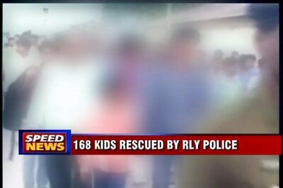 168 children rescued from train, trafficking agents arrested