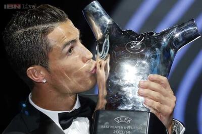 Cristiano Ronaldo wins best player in Europe award