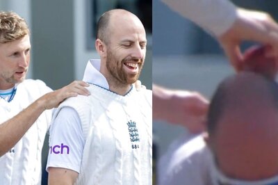 'Use Your Head': Joe Root Spotted Shining Ball on Jack Leach's Head on Opening Day of Second Test Against Pakistan | WATCH