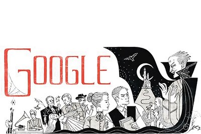 Bram Stoker's 165th birthday: Google posts a Dracula doodle