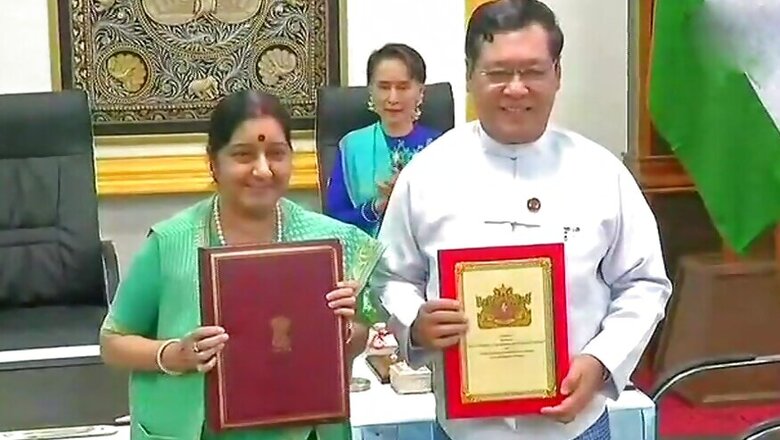 India, Myanmar Sign Seven Agreements as Sushma Swaraj Meets Suu Kyi