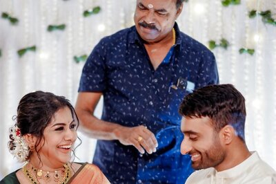 Pics: Malayalam Actress Meera Nandan Engaged To Businessman Sreeju