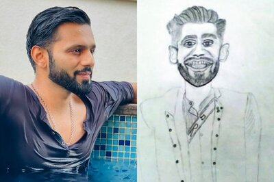 Rahul Vaidya Mocks His Fan Art, Jokes 'Ye Main Kam Bandar Zyada Lag Raha Hai'