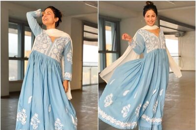 Hina Khan Looks Elegant in an All-blue Ethnic Look, See Pics
