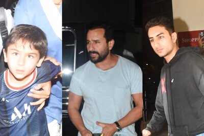 Adipurush: Saif Ali Khan FINALLY Steps Out To Watch Film, Ibrahim and Taimur Join; Watch