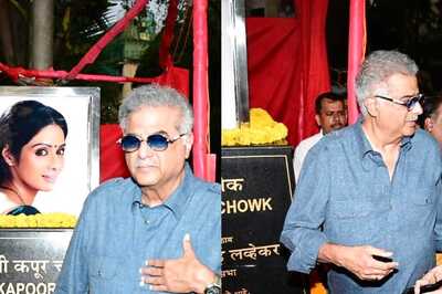 Boney Kapoor And Khushi Kapoor Inaugurate Sridevi Kapoor Chowk In Mumbai's Lokhandwala | Check Pics Inside