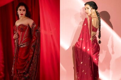 Tamannaah Bhatia And Shraddha Kapoor Make Heads Turn in Matching Red Ensembles at Stree Music Launch