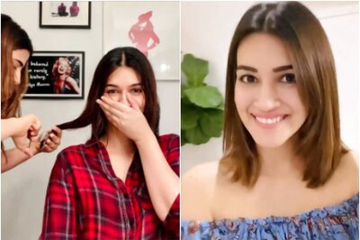 Nupur Sanon Giving Her Sister Kriti Quarantine Haircut is Sibling Goals, See Her New Look