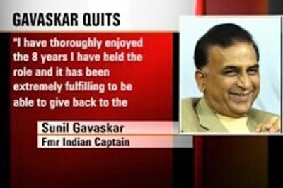 Gavaskar bats for Tests in his last innings for ICC