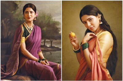 Shruti Haasan, Samantha Akkineni Bring to Life Iconic Raja Ravi Varma Paintings for Charity, See Pics