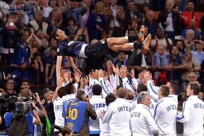 Inter Milan beat Lazio 4-1 in Javier Zanetti's final home match
