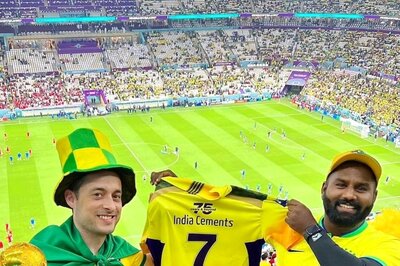 Dhoni's Unstoppable Craze Reaches FIFA World Cup, Fan Flaunts CSK Jersey During Brazil Match
