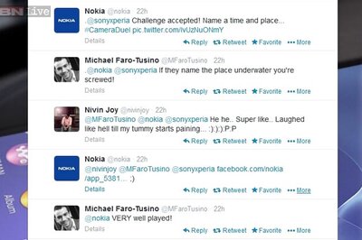Nokia takes up Sony's challenge on Twitter for a camera duel